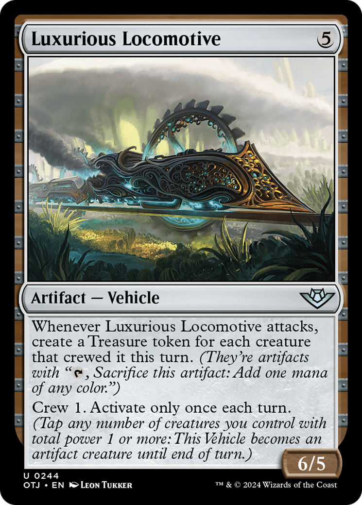 Luxurious Locomotive - Uncommon Artifact — Vehicle card from Outlaws of Thunder Junction