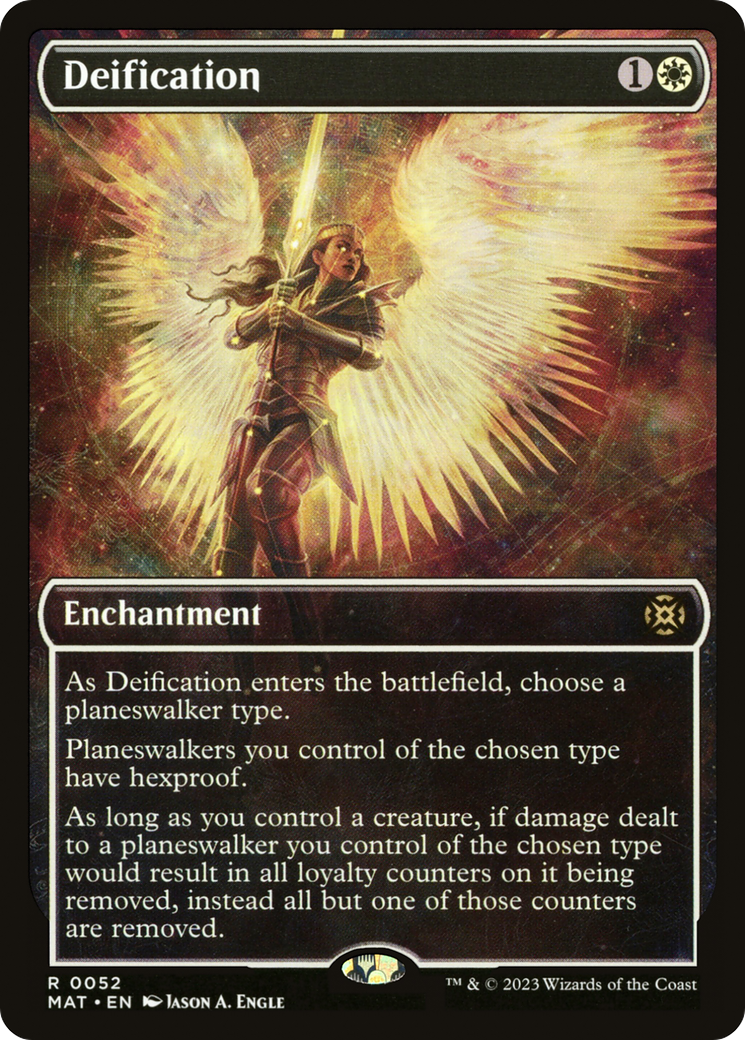 Deification - Rare Enchantment card from March of the Machine: The Aftermath
