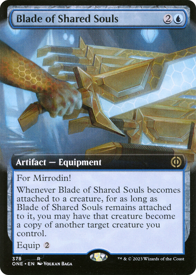 Blade of Shared Souls - Rare Artifact — Equipment card from Phyrexia: All Will Be One