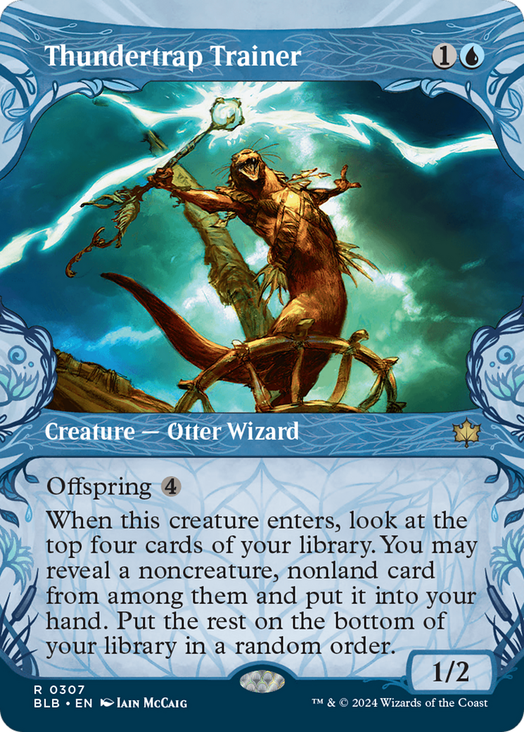 Thundertrap Trainer - Rare Creature — Otter Wizard card from Bloomburrow