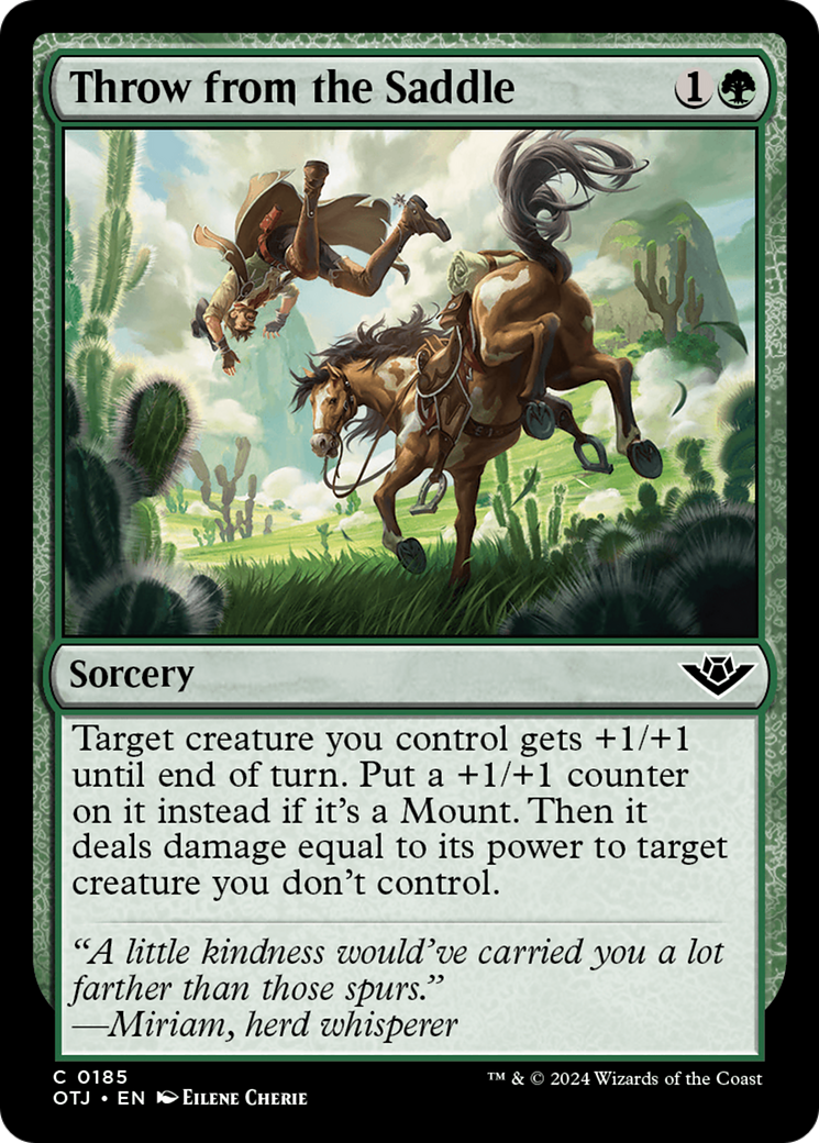 Throw from the Saddle - Common Sorcery card from Outlaws of Thunder Junction