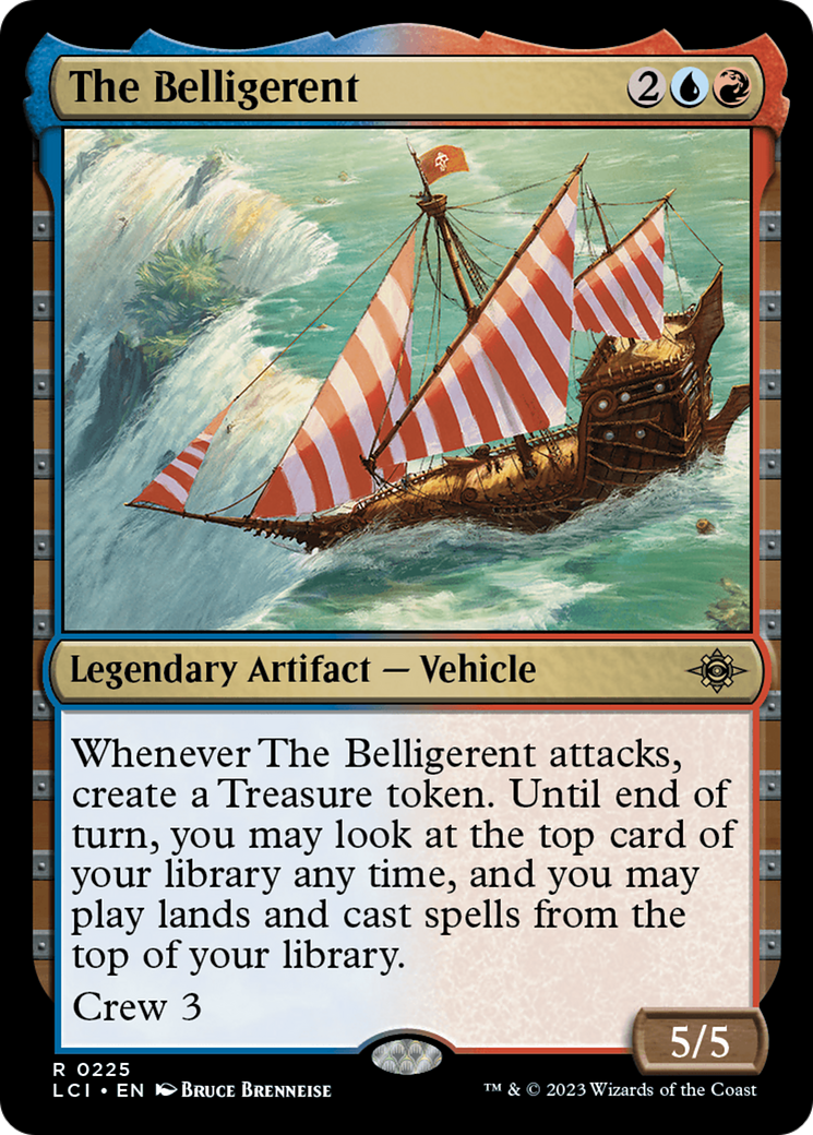 The Belligerent - Rare Legendary Artifact — Vehicle card from The Lost Caverns of Ixalan