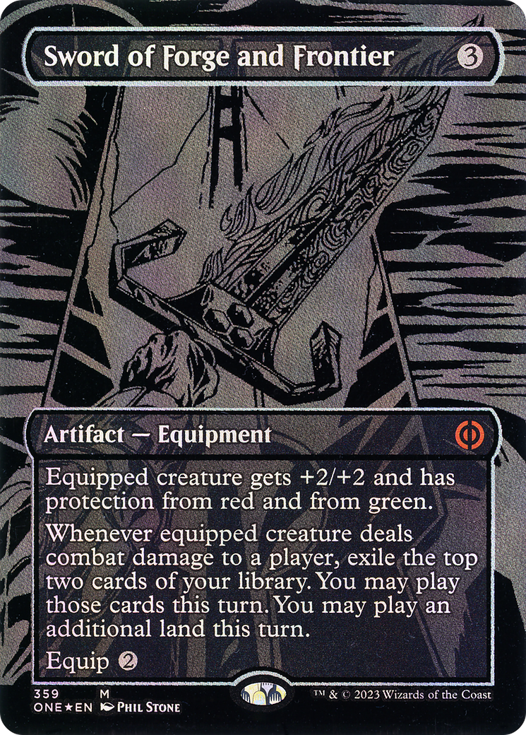 Sword of Forge and Frontier - Mythic Artifact — Equipment card from Phyrexia: All Will Be One