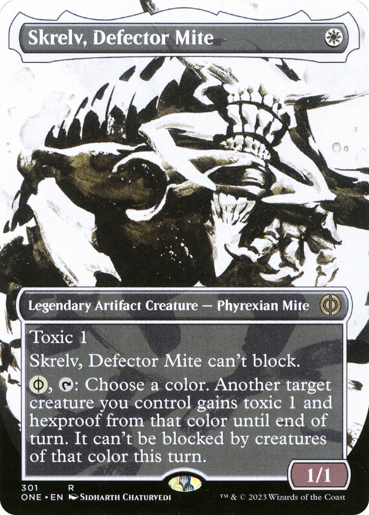 Skrelv, Defector Mite - Rare Legendary Artifact Creature — Phyrexian Mite card from Phyrexia: All Will Be One