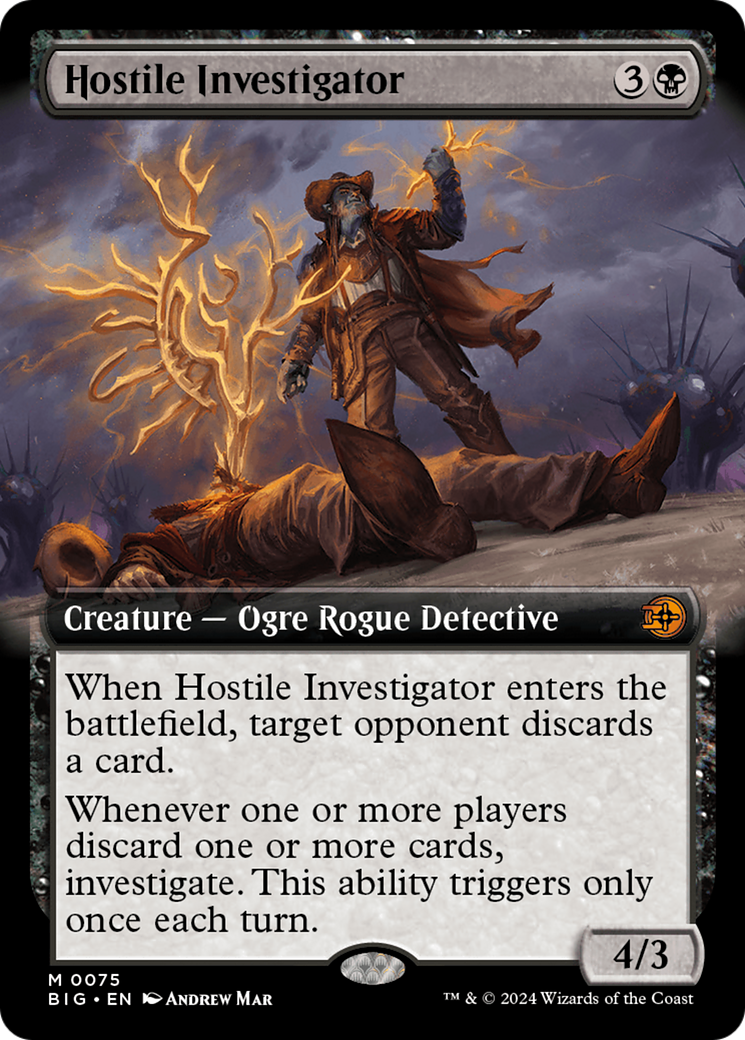 Hostile Investigator - Mythic Creature — Ogre Rogue Detective card from The Big Score