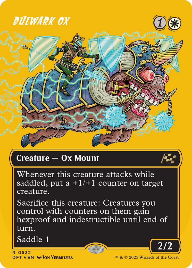 Bulwark Ox - Rare Creature — Ox Mount card from Aetherdrift