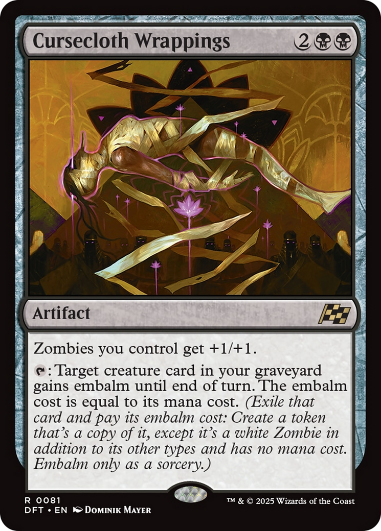 Cursecloth Wrappings - Rare Artifact card from Aetherdrift