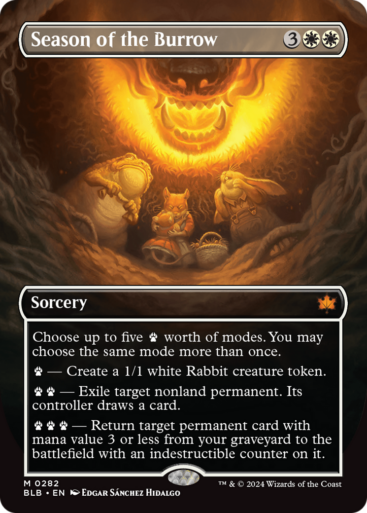 Season of the Burrow - Mythic Sorcery card from Bloomburrow