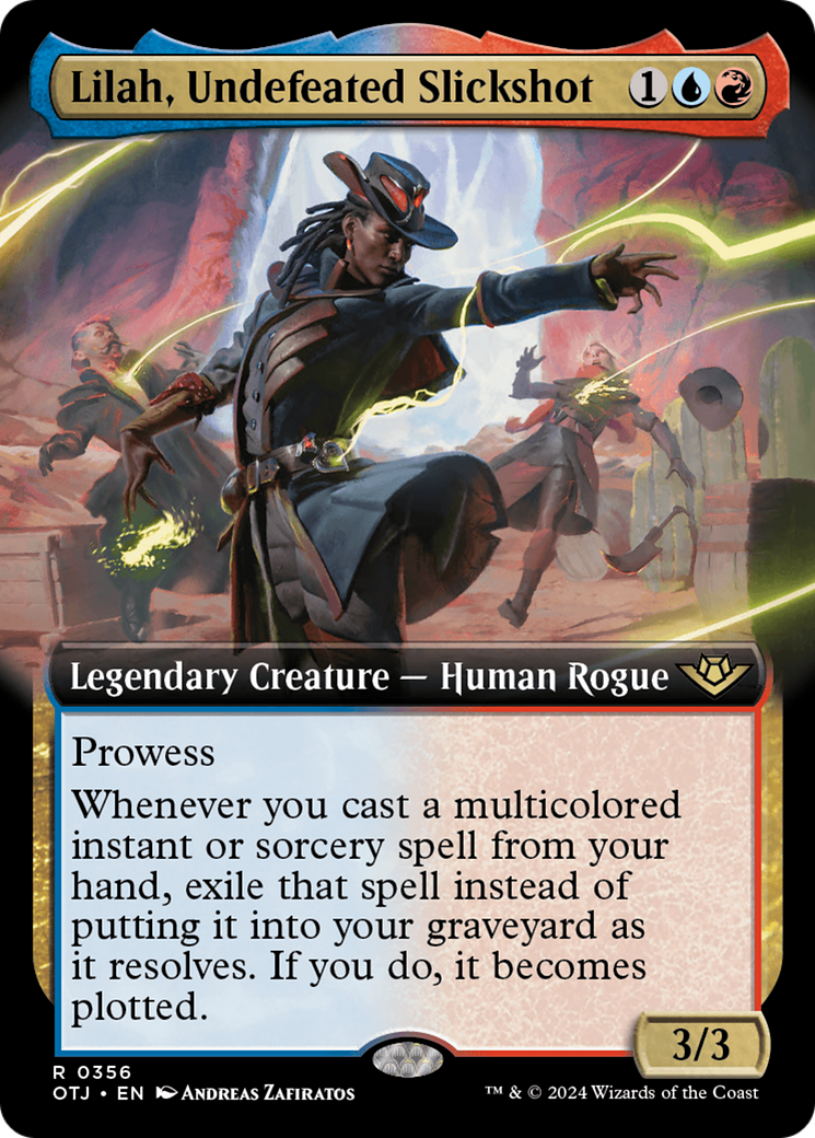 Lilah, Undefeated Slickshot - Rare Legendary Creature — Human Rogue card from Outlaws of Thunder Junction