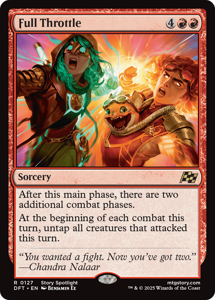 Full Throttle - Rare Sorcery card from Aetherdrift