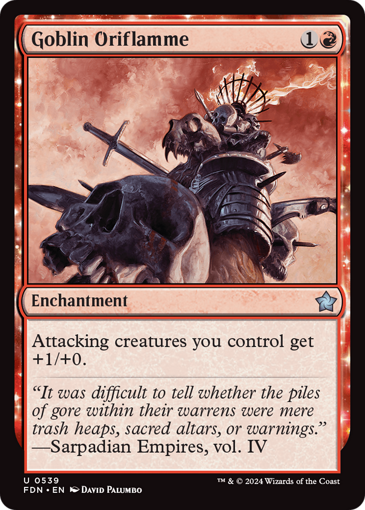 Goblin Oriflamme - Uncommon Enchantment card from Foundations