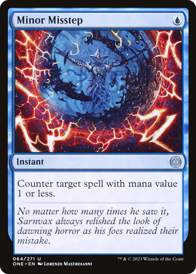 Minor Misstep - Uncommon Instant card from Phyrexia: All Will Be One