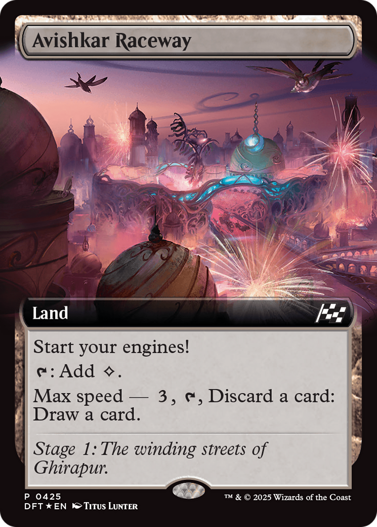 Avishkar Raceway - Common Land card from Aetherdrift