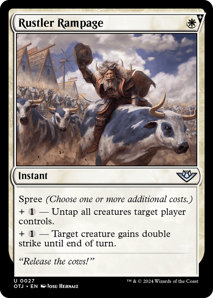 Rustler Rampage - Uncommon Instant card from Outlaws of Thunder Junction