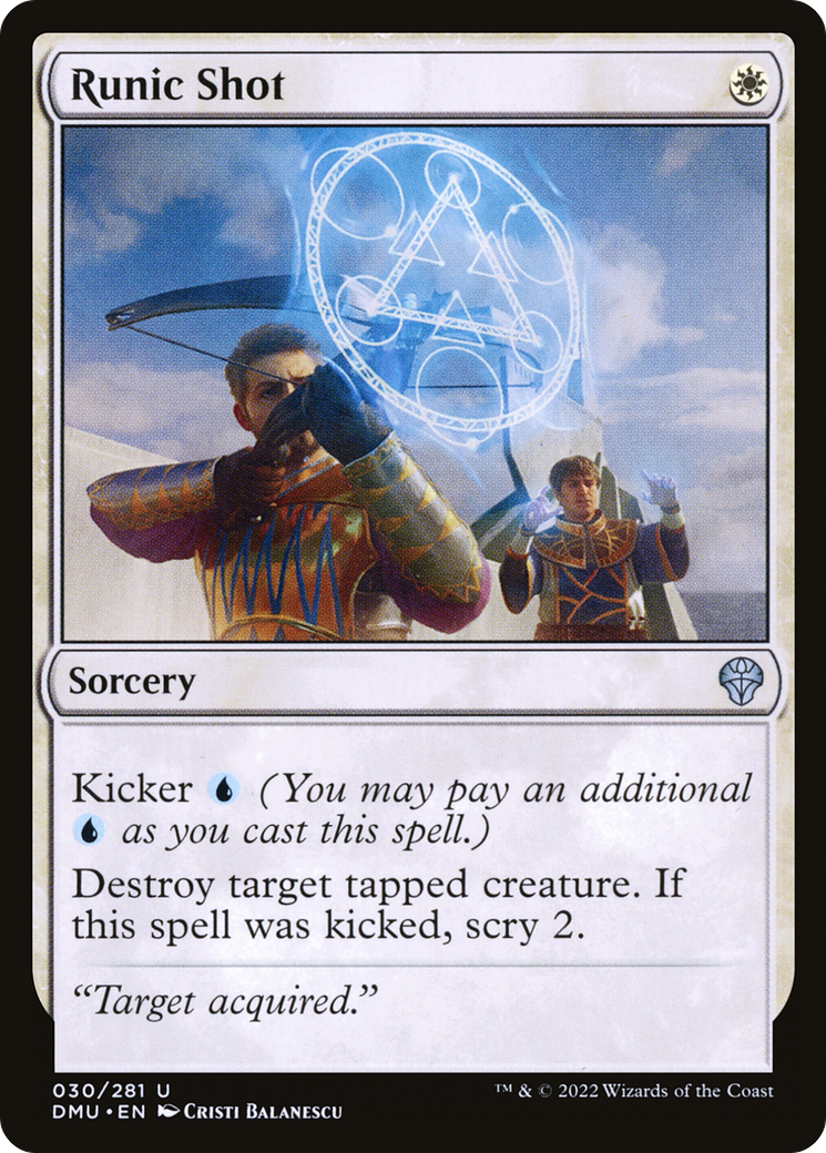 Runic Shot - Uncommon Sorcery card from Dominaria United
