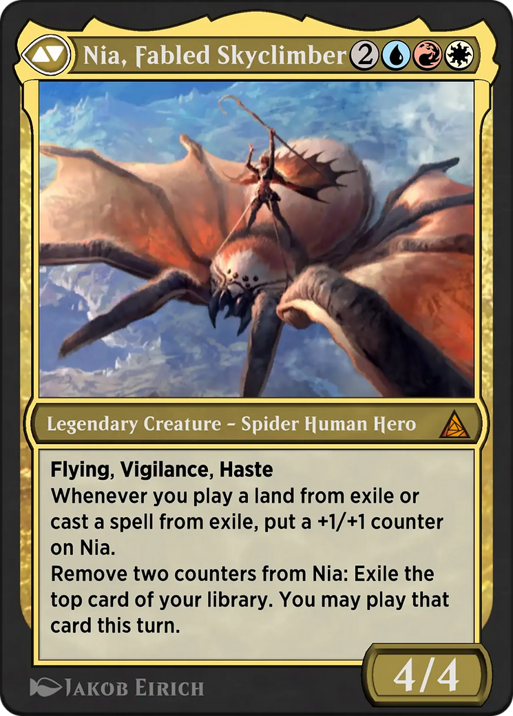 Back face of Gwen Stacy // Ghost-Spider - Legendary Creature — Human Performer Hero card