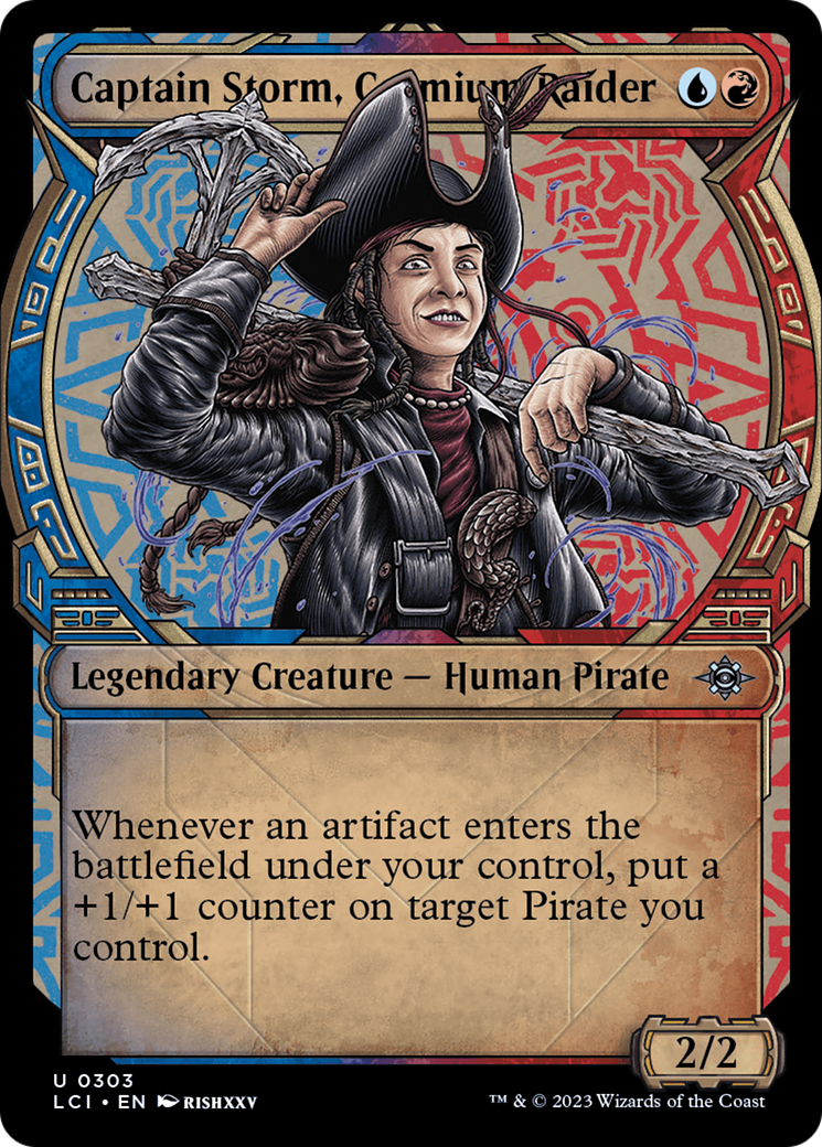 Captain Storm, Cosmium Raider - Uncommon Legendary Creature — Human Pirate card from The Lost Caverns of Ixalan