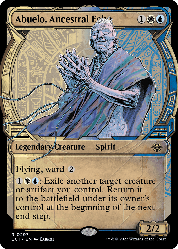 Abuelo, Ancestral Echo - Rare Legendary Creature — Spirit card from The Lost Caverns of Ixalan