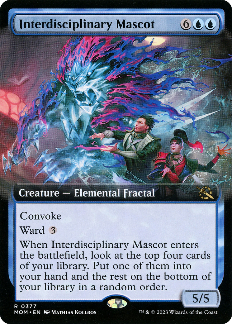 Interdisciplinary Mascot - Rare Creature — Elemental Fractal card from March of the Machine