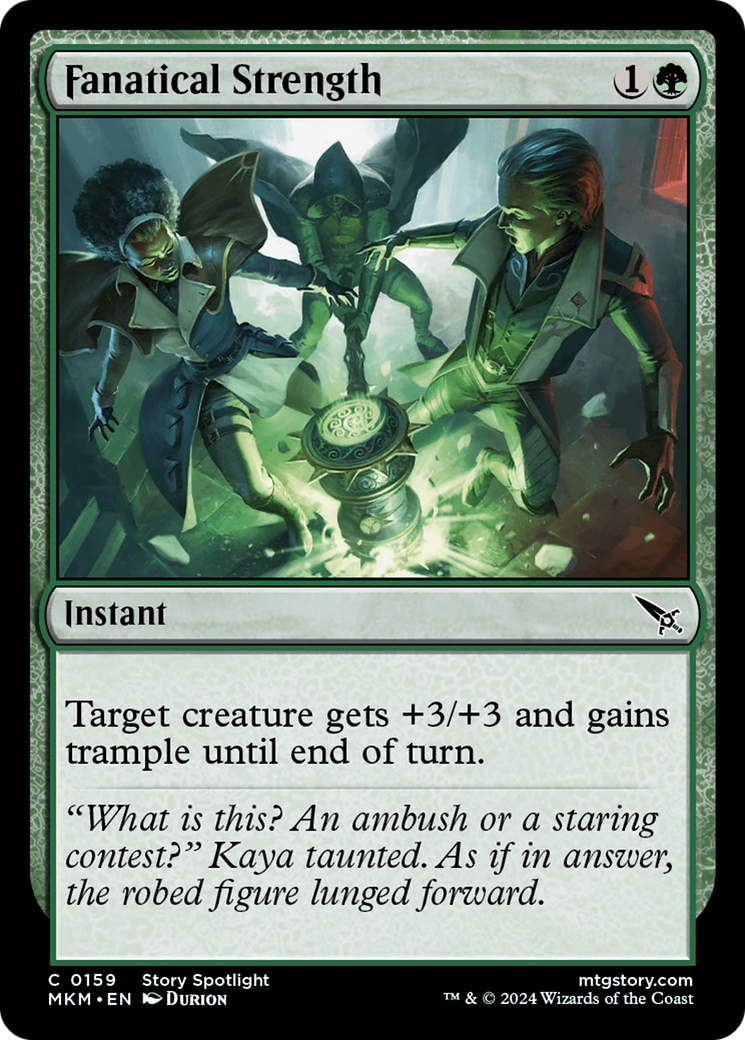 Fanatical Strength - Common Instant card from Murders at Karlov Manor