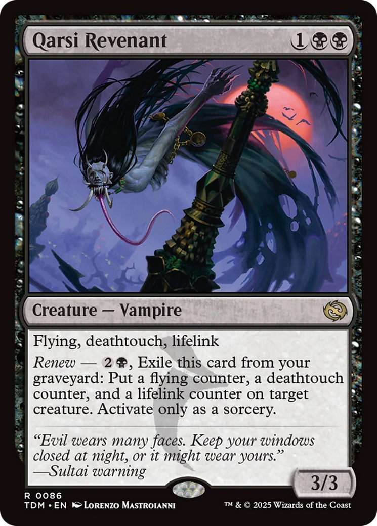 Qarsi Revenant - Rare Creature — Vampire card from Tarkir: Dragonstorm