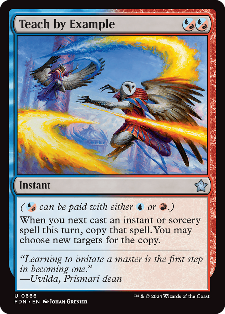 Teach by Example - Uncommon Instant card from Foundations