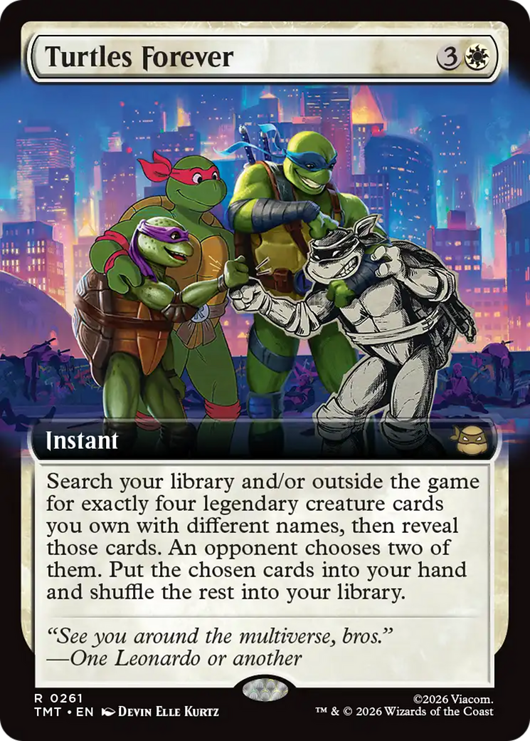 Turtles Forever - Rare Instant card from Teenage Mutant Ninja Turtles