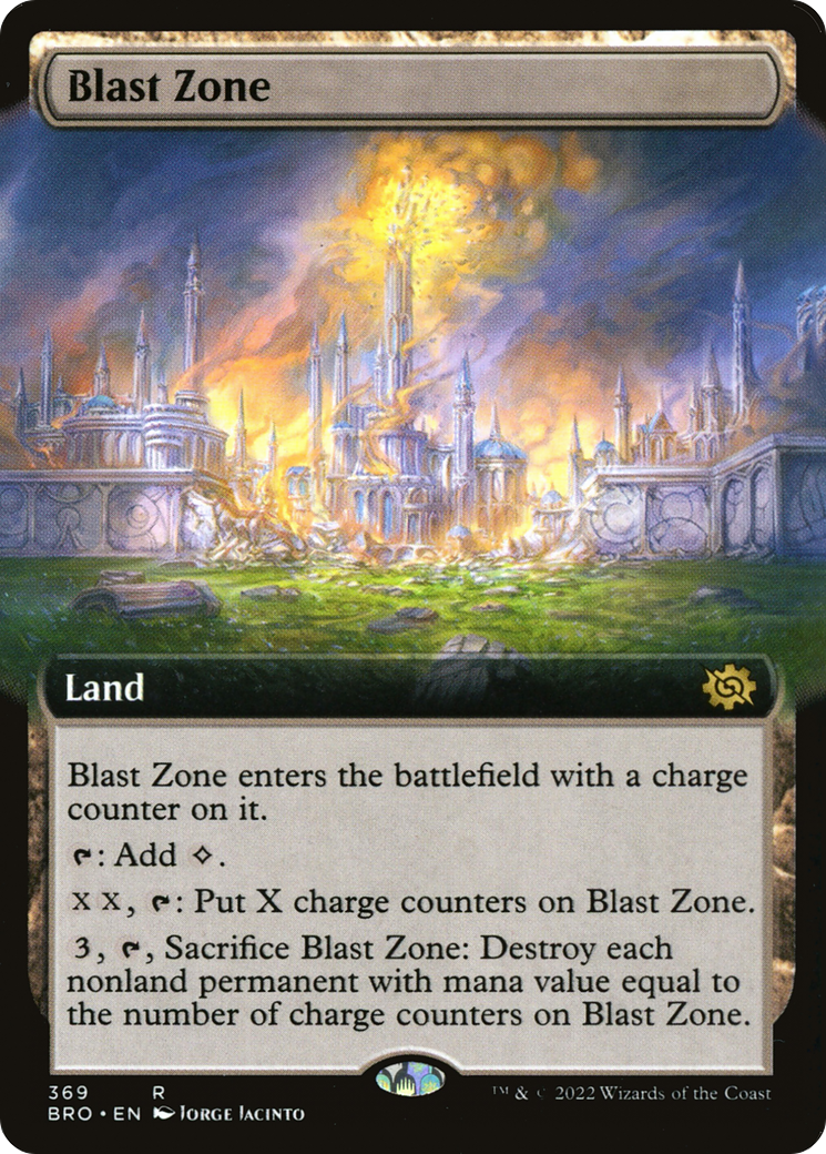 Blast Zone - Rare Land card from The Brothers' War