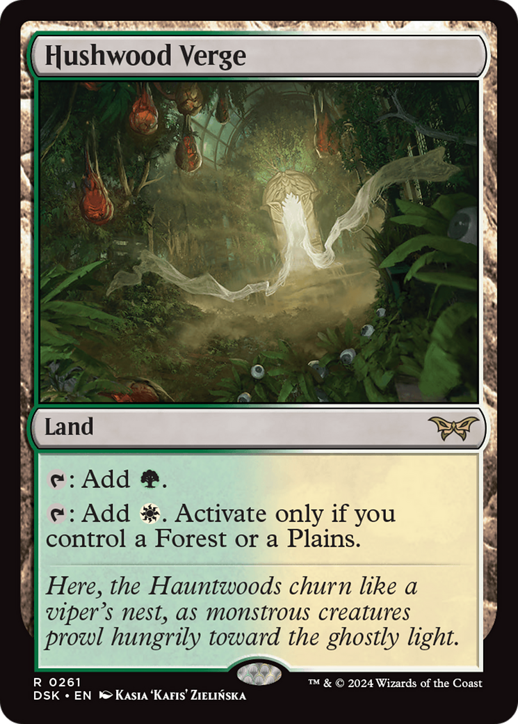 Hushwood Verge - Rare Land card from Duskmourn: House of Horror