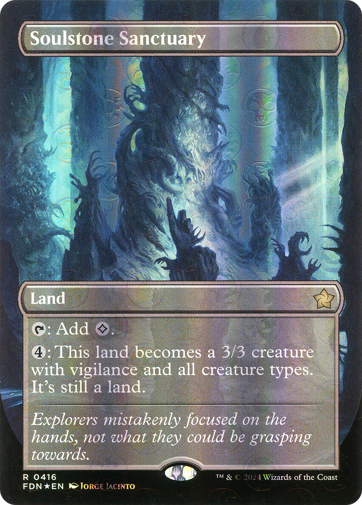 Soulstone Sanctuary - Rare Land card from Foundations