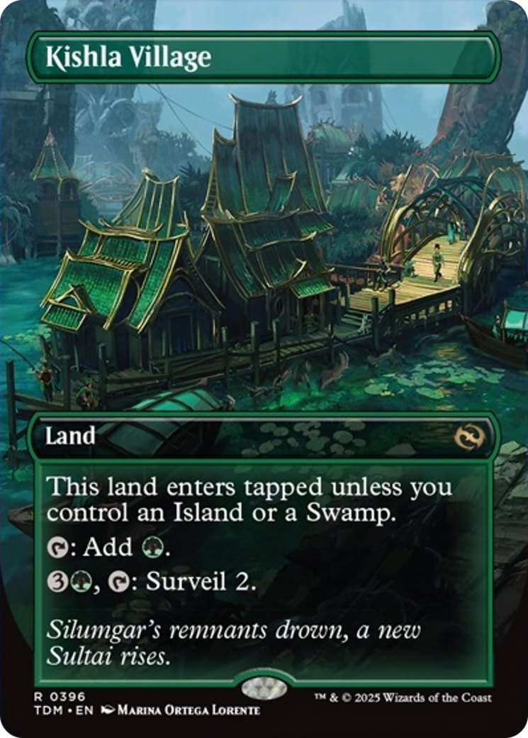 Kishla Village - Rare Land card from Tarkir: Dragonstorm