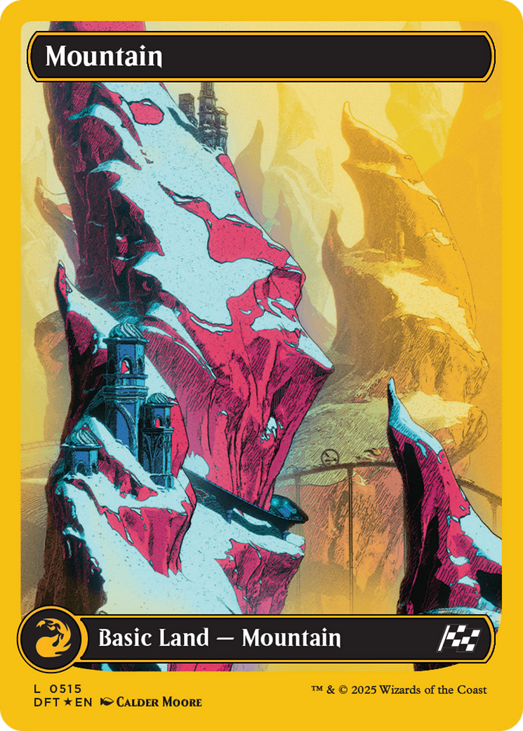 Mountain - Common Basic Land — Mountain card from Aetherdrift