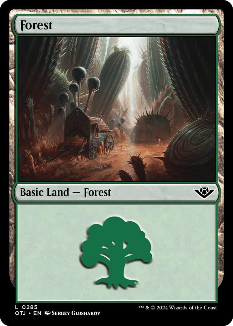 Forest - Common Basic Land — Forest card from Outlaws of Thunder Junction
