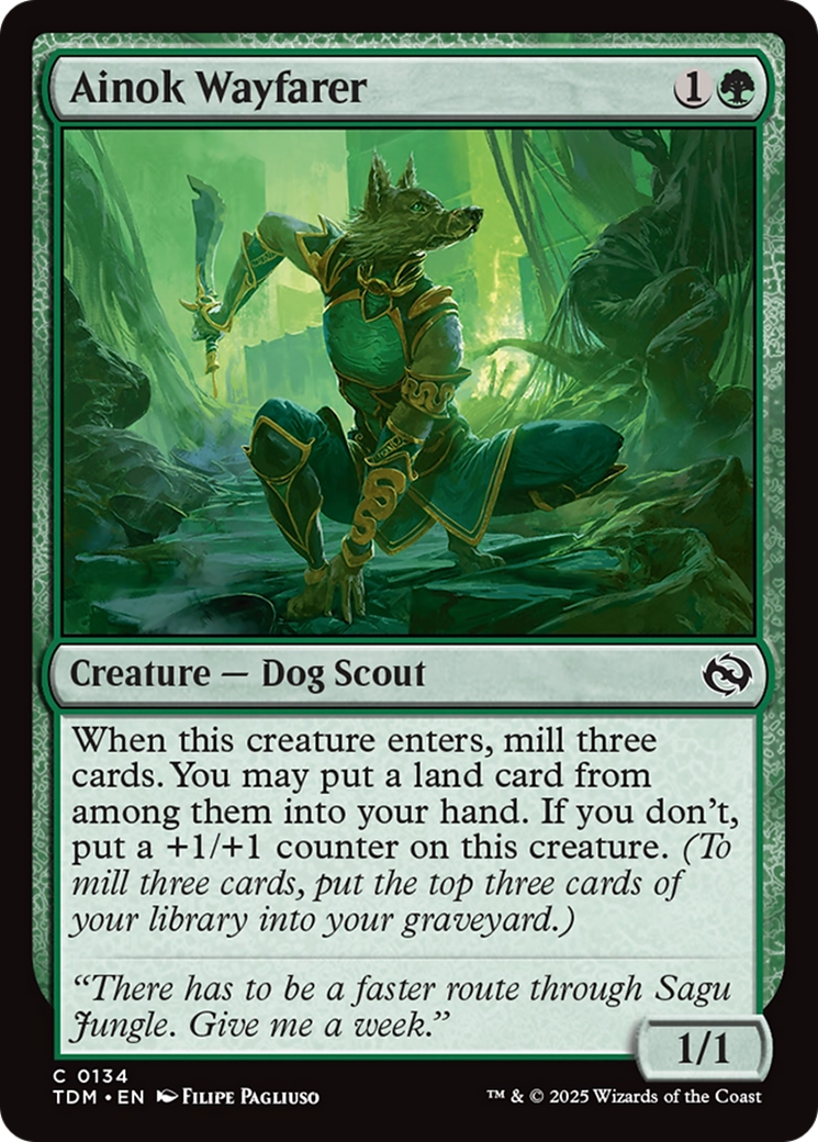 Ainok Wayfarer - Common Creature — Dog Scout card from Tarkir: Dragonstorm