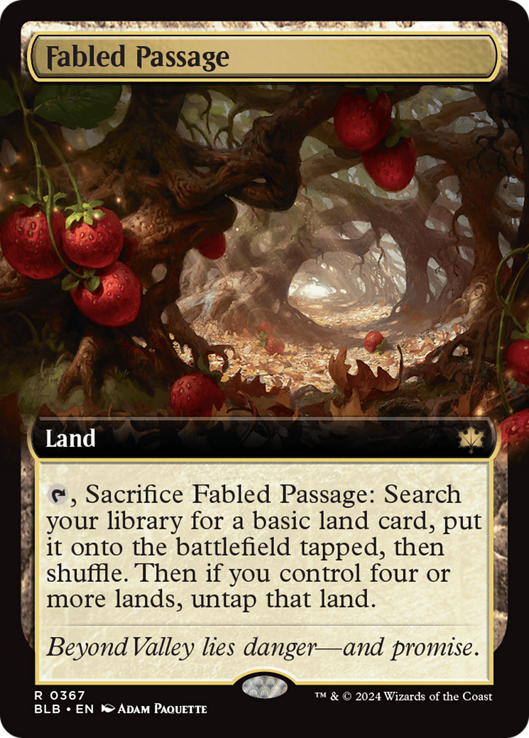 Fabled Passage - Rare Land card from Bloomburrow