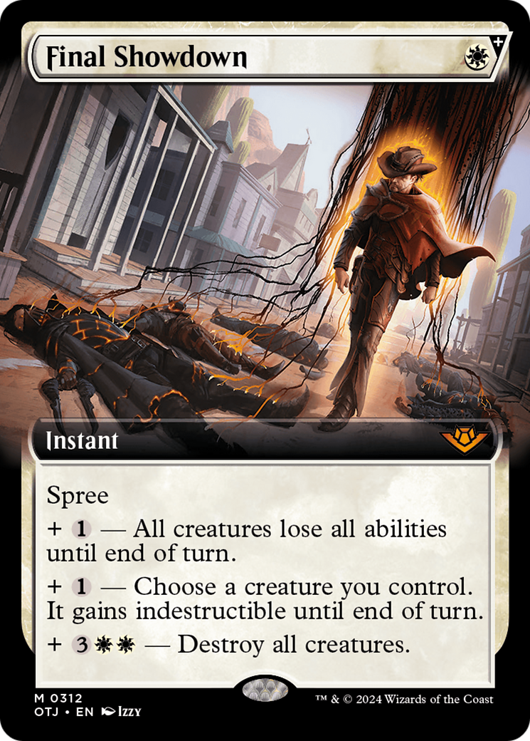 Final Showdown - Mythic Instant card from Outlaws of Thunder Junction