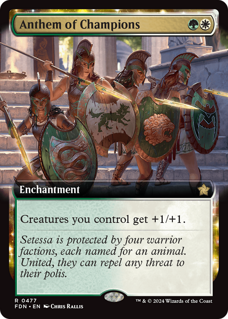Anthem of Champions - Rare Enchantment card from Foundations
