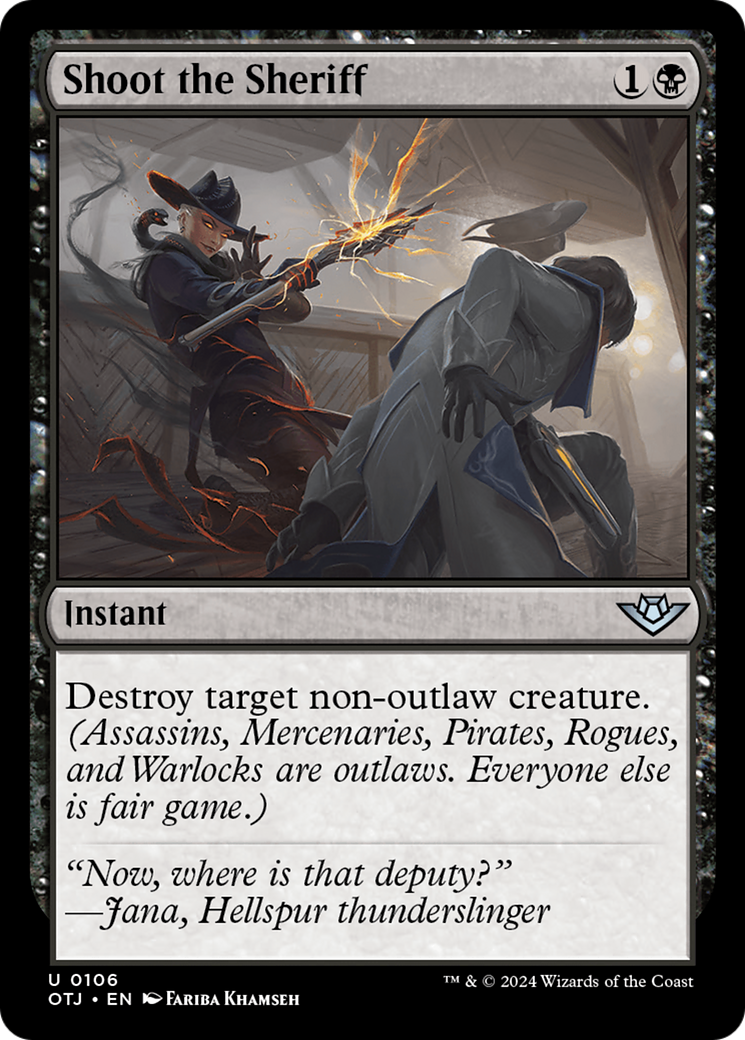 Shoot the Sheriff - Uncommon Instant card from Outlaws of Thunder Junction
