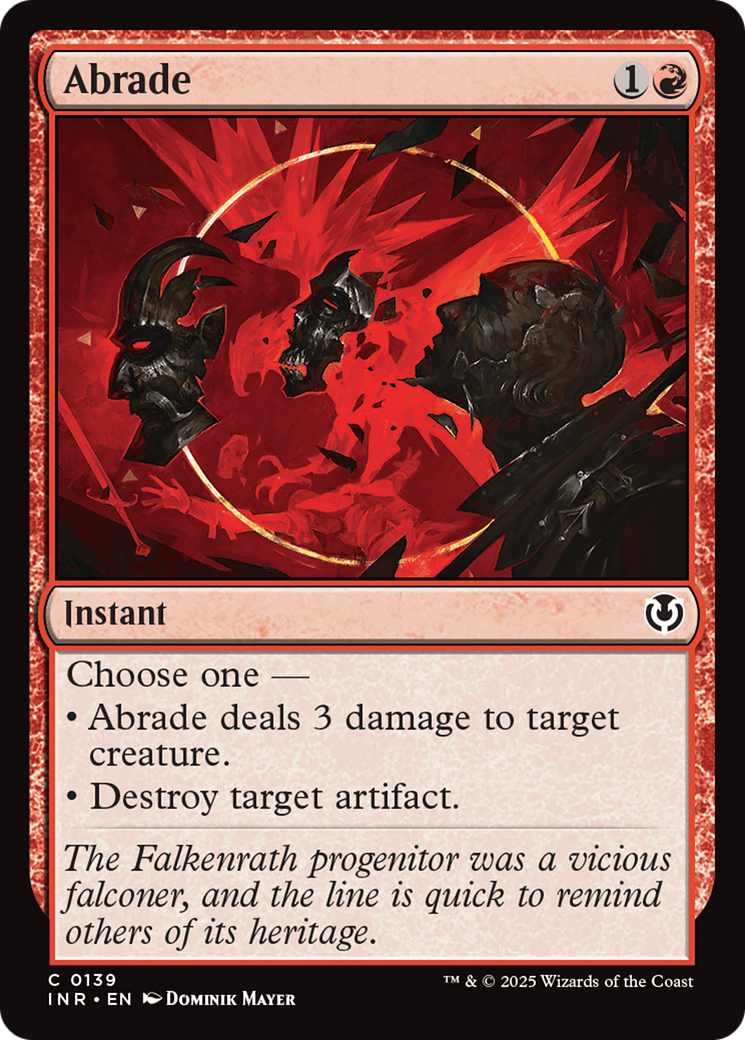 Abrade - Common Instant card from Innistrad Remastered