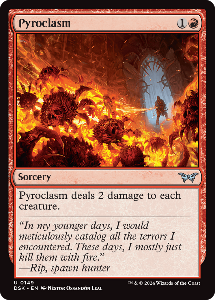 Pyroclasm - Sorcery used in Izzet sideboards