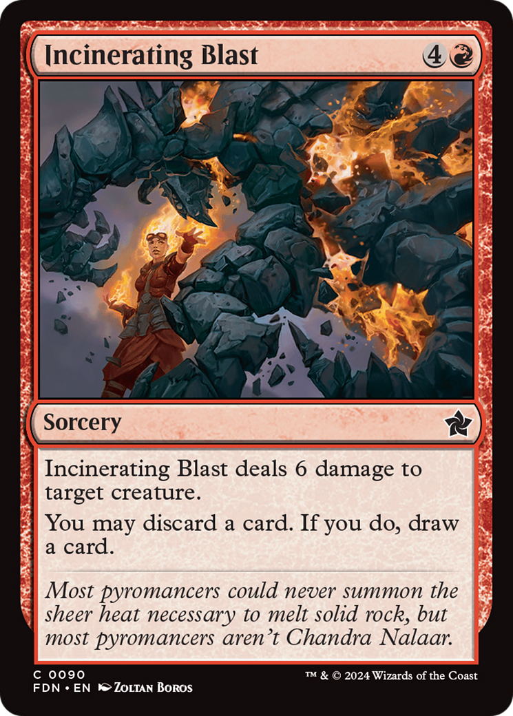 Incinerating Blast - Common Sorcery card from Foundations