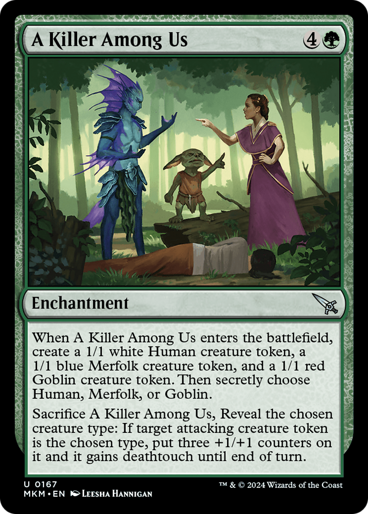 A Killer Among Us - Uncommon Enchantment card from Murders at Karlov Manor