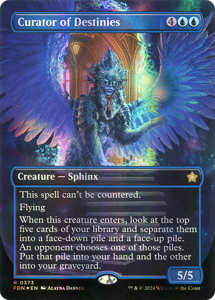 Curator of Destinies - Rare Creature — Sphinx card from Foundations
