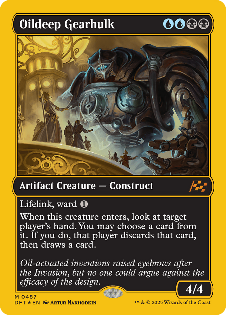 Oildeep Gearhulk - Mythic Artifact Creature — Construct card from Aetherdrift