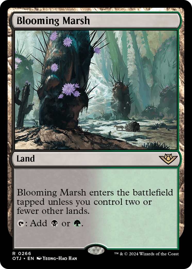 Blooming Marsh - Rare Land card from Outlaws of Thunder Junction