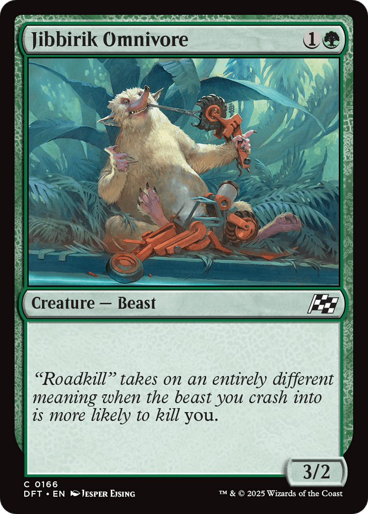 Jibbirik Omnivore - Common Creature — Beast card from Aetherdrift