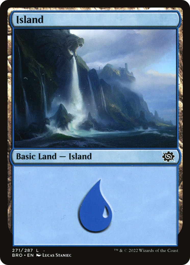 Island - Common Basic Land — Island card from The Brothers' War