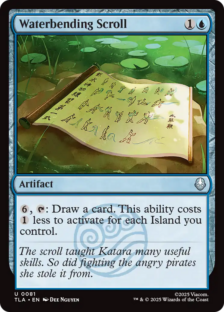 Waterbending Scroll - Uncommon Artifact card from Avatar: The Last Airbender