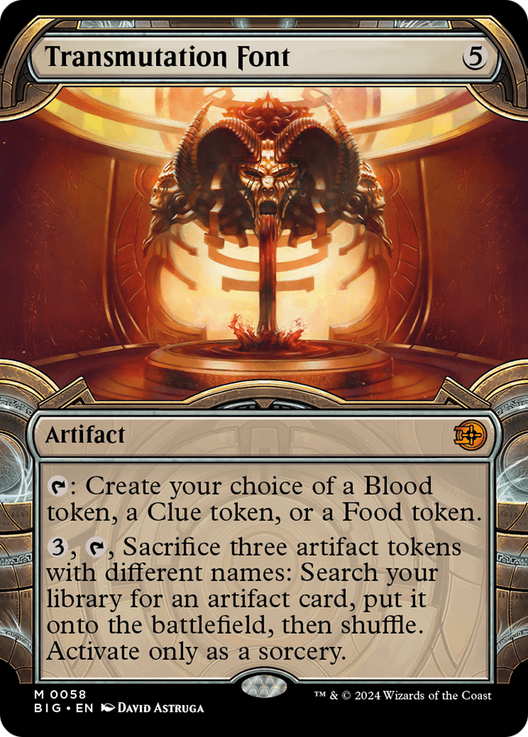 Transmutation Font - Mythic Artifact card from The Big Score