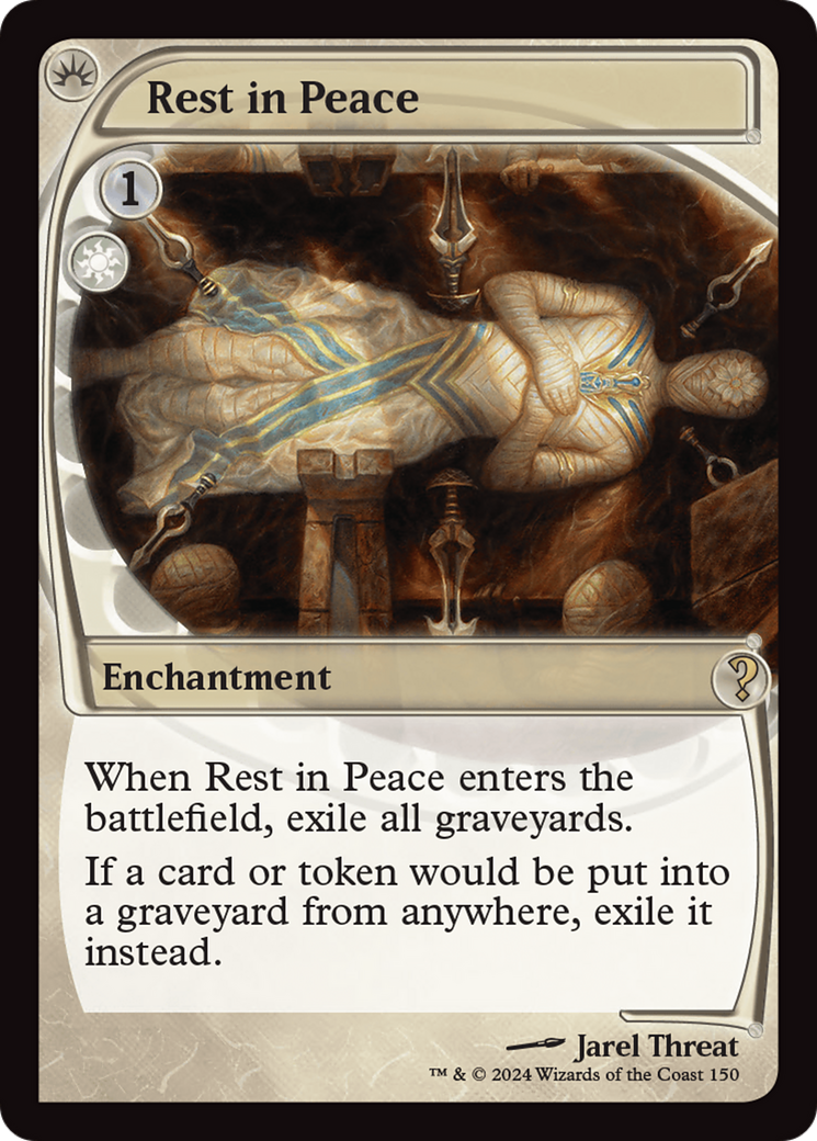 Rest in Peace - Rare Enchantment card from Mystery Booster 2